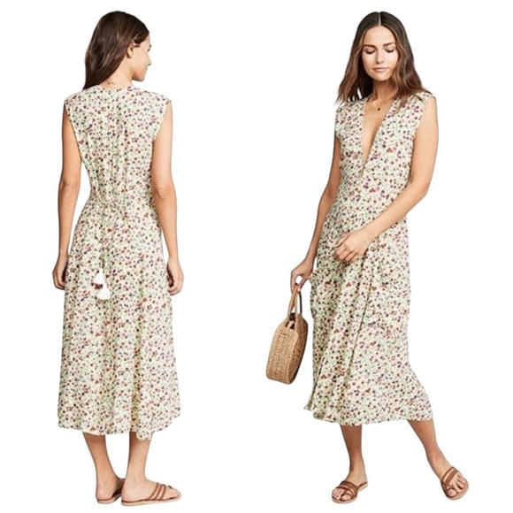 FAITHFULL THE BRAND Blohm Midi Dress in Bastille Floral Print - Picture 3 of 16